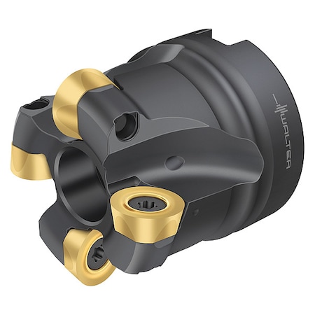 Walter Indexable Face Mill, 4 Inserts, 0.236 in Cut Depth F2334R.UB13.038.Z04.06