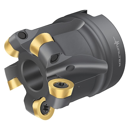 Walter Indexable Face Mill, 5 Inserts, 0.197 in Cut Depth F2334R.B16.040.Z05.05