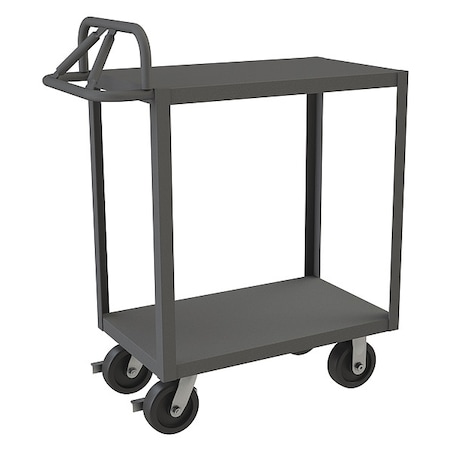 Durham Mfg Cart, Steel, 3,600 lb Load Capacity, 2 Shelves, 42 1/4 in L, 24 1/4 in W, 43 1/2 in H RSCE-2436-2-3.6K-ALD-95