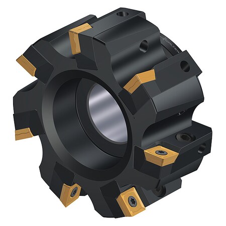 Walter Indexable Face Mill, 7 Inserts, 0.457 in Cut Depth F2010.B.100.Z07.08.R757M