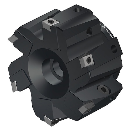 Walter Indexable Face Mill, 6 Inserts, 0.315 in Cut Depth F2010.B.080.Z06.08.R751M