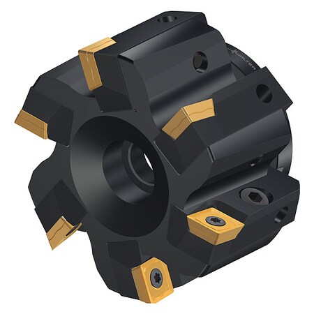 Walter Indexable Face Mill, 6 Inserts, 0.457 in Cut Depth F2010.B.080.Z06.08.R757M