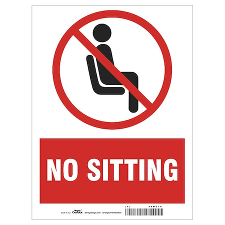 Zoro Select Safety Sign, 12 in H, 9 in W, Plastic, Rectangle, English, HWB786T1209 HWB786T1209