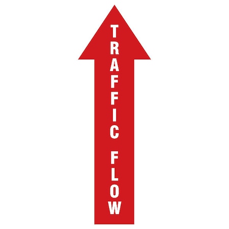 Zoro Select Safety Sign, 12 in H, 4 in W, Plastic, Arrow, English, HWB778T1204 HWB778T1204