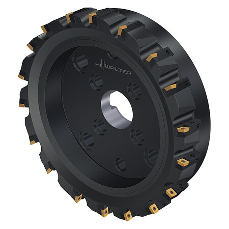 Walter Indexable Face Mill, 18 Inserts, 0.457 in Cut Depth F2010.B.315.Z18.08.R757M