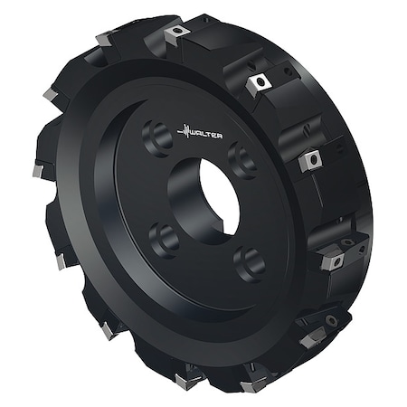 Walter Indexable Face Mill, 12 Inserts, 0.472 in Cut Depth F2010.B.250.Z12.12.R752M
