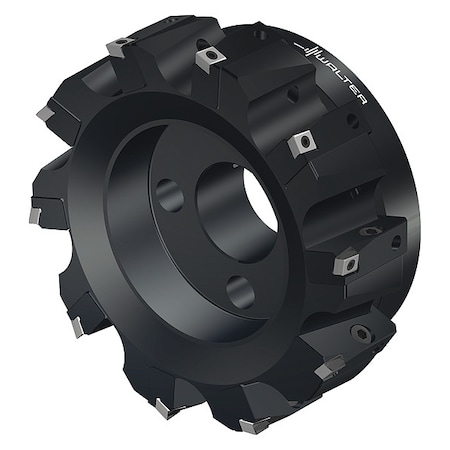 Walter Indexable Face Mill, 10 Inserts, 0.315 in Cut Depth F2010.B.160.Z10.08.R751M