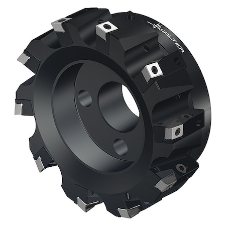 Walter Indexable Face Mill, 10 Inserts, 0.472 in Cut Depth F2010.B.160.Z10.12.R752M