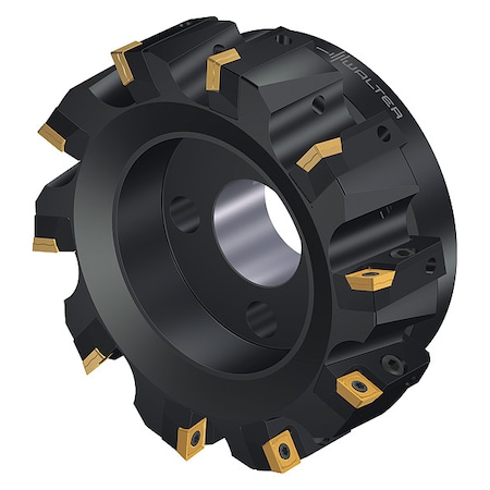 Walter Indexable Face Mill, 10 Inserts, 0.457 in Cut Depth F2010.B.160.Z10.08.R757M