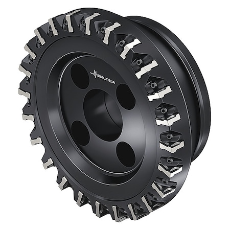 Walter Indexable Face Mill, 24 Inserts, 0.256 in Cut Depth M2136-160-B40-24-06