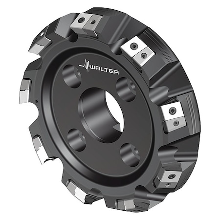 Walter Indexable Face Mill, 9 Inserts, 0.63 in Cut Depth M3016-200-B60-09-16