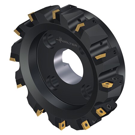 Walter Indexable Face Mill, 12 Inserts, 0.457 in Cut Depth F2010.B.200.Z12.08.R757M