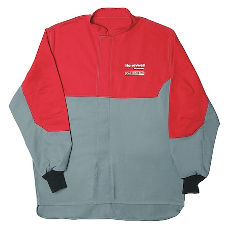 Salisbury Arc Flash Coat, 20 cal/sq cm ATPV, M, 13 oz Cotton/Nylon, Zipper Closure ACC20RGM