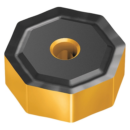 Walter Octagon Milling Insert, 1/2 in, ONHF, 1/32 in ONHF050408-F67 WKP25S