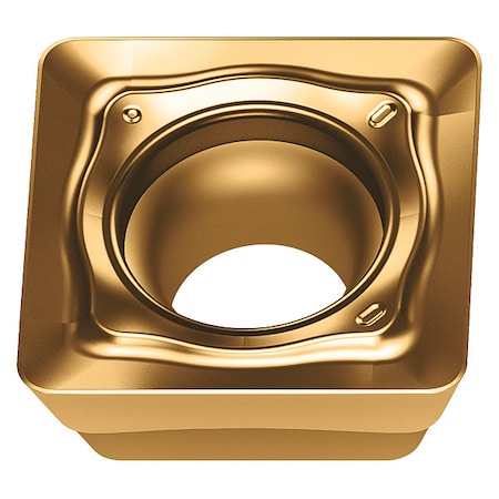 Walter Milling Insert, Square, Positive, 15  Degrees, SDGT, WKP25S SDGT1204PDR-D57 WKP25S