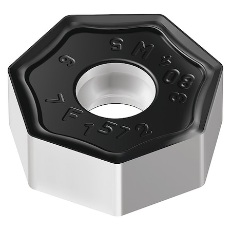 Walter Heptagon Milling Insert, 0.5710 in, XNMU, 1/32 in 6768458