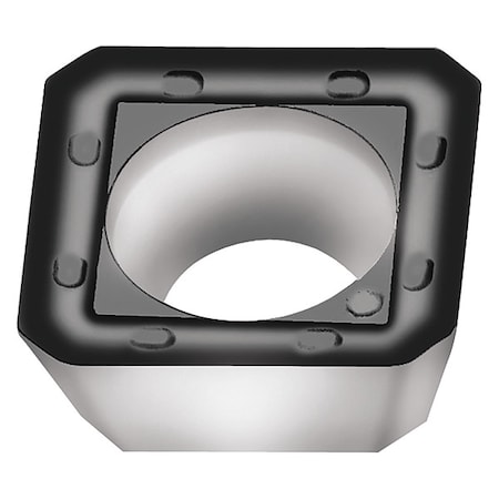 Walter Milling Insert, Square, Positive, 15  Degrees, SDGT, WKP25S SDGT09T3AEN-F57 WKP25S