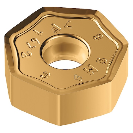 Walter Heptagon Milling Insert, 0.5710 in, XNMU, 1/32 in 7170592