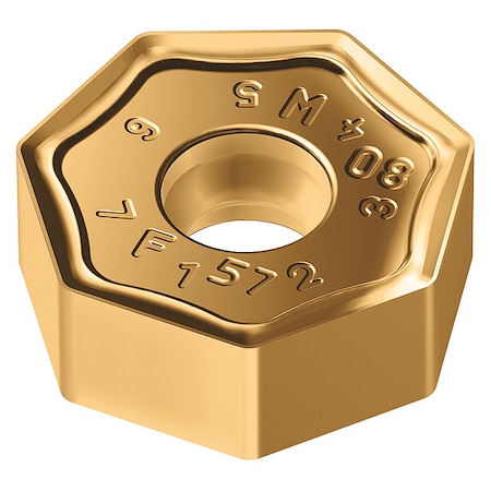 Walter Heptagon Milling Insert, 0.5710 in, XNGU, 1/32 in XNGU0705ANN-F57 WKP35G