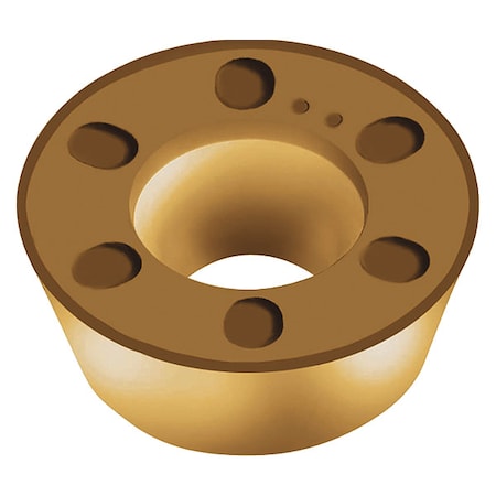 Walter Round Milling Insert, Round, 0.6300 in, RDMW, 0.3150 in 7347356