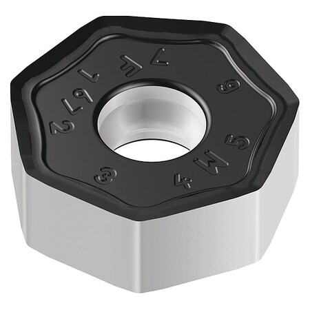Walter Heptagon Milling Insert, 0.5710 in, XNMU, 1/32 in 7469728