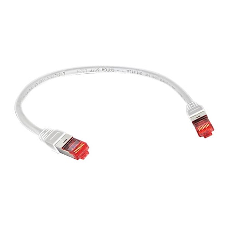 Triplett Voice and Data Patch Cable, 6A, 10 GBps CAT6A-1WH