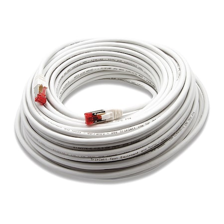 Triplett Voice and Data Patch Cable, 6A, 10 GBps CAT6A-75WH