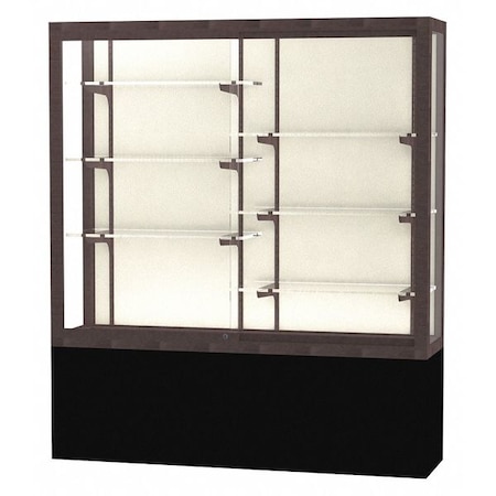 Waddell Display Display Case 60x66x16, Plaque, Dk Bronze 13405-PB-BZ