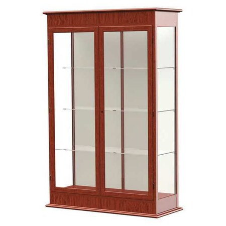 Waddell Display Floor Case 48x77x18, Hinged Door, Plaque 791K-PB-CHK
