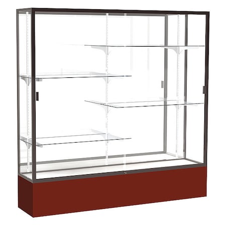 Ghent Spirit Floor Display Case 72x72x16, Mirror, Bronze 376MB-BZ-MN