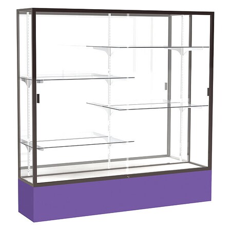 Ghent Spirit Floor Display Case 72x72x16, Mirror, Bronze 376MB-BZ-PE