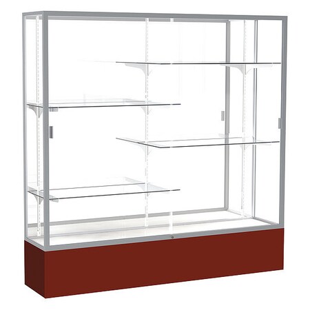 Ghent Spirit Floor Display Case 72x72x16, Mirror, Satin 376MB-SN-MN