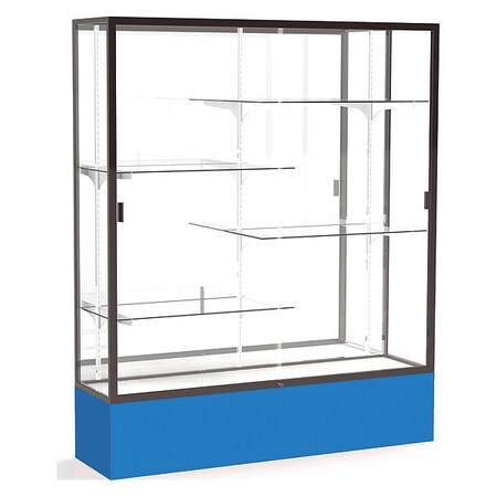 Ghent Spirit Floor Display Case 60x72x16, Mirror, Bronze 375MB-BZ-RY