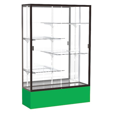 Ghent Spirit Floor Display Case 48x72x16, Mirror, Bronze 374MB-BZ-KG