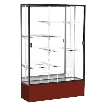 Ghent Spirit Floor Display Case 48x72x16, Mirror, Bronze 374MB-BZ-MN