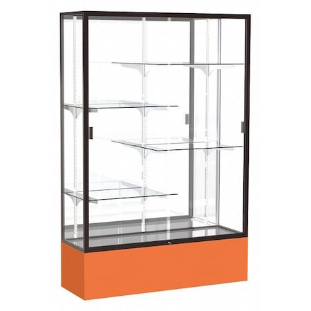 Ghent Spirit Floor Display Case 48x72x16, Mirror, Bronze 374MB-BZ-OR
