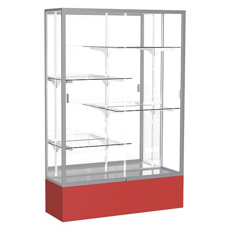 Ghent Spirit Floor Display Case 48x72x16, Mirror, Satin 374MB-SN-RD