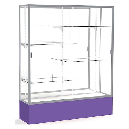 Ghent Spirit Floor Display Case 60x72x16, Mirror, Satin 375MB-SN-PE