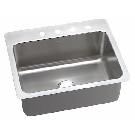Elkay Sink SS, 27x22, 1 Faucet Hole DPSSR2722101