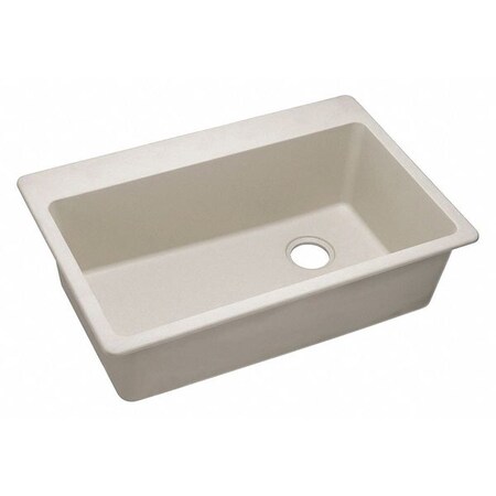 Elkay Sink Quartz 1 Bowl, 33x22 Bisque ELG13322BQ0