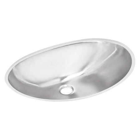 Elkay Sink, Undermount Mount, 0 Hole, 17.5" x 11.375", Lustrous Satin ELUH1811
