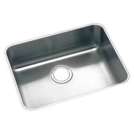 Elkay Sink, Undermount Mount, 0 Hole, 21" x 15.75", Lustrous Satin ELUH2115