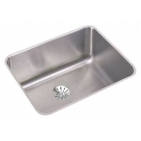 Elkay Sink, Undermount Mount, 0 Hole, 21" x 15.75", Lustrous Satin ELUH211510PD