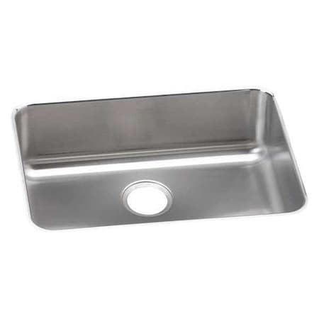 Elkay Sink, Undermount Mount, 0 Hole, 23" x 16.75", Lustrous Satin ELUH2317