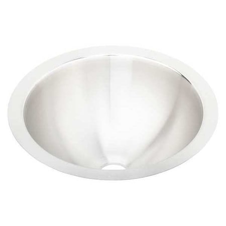 Elkay Sink, Undermount Mount, 0 Hole, 12" x 12", Lustrous Satin ELUH12