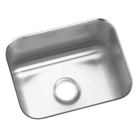 Elkay Sink, Undermount Mount, 0 Hole, 12" x 9.25", Lustrous Satin ELUH129