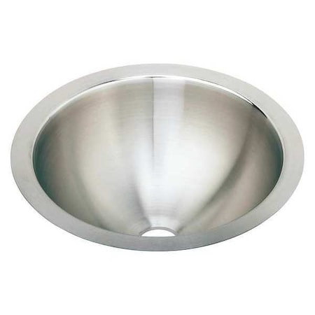 Elkay Sink, Undermount Mount, 0 Hole, 12" x 12", Lustrous Satin ELUH12LV