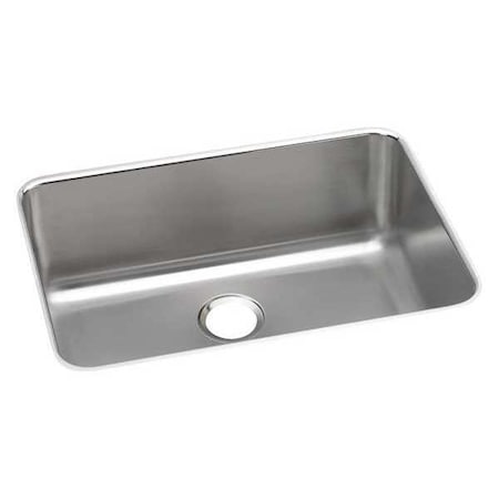 Elkay Lavatory Sink, Undermount Mount, 0 Hole, 24" x 16", Lustrous Satin ELUH241610