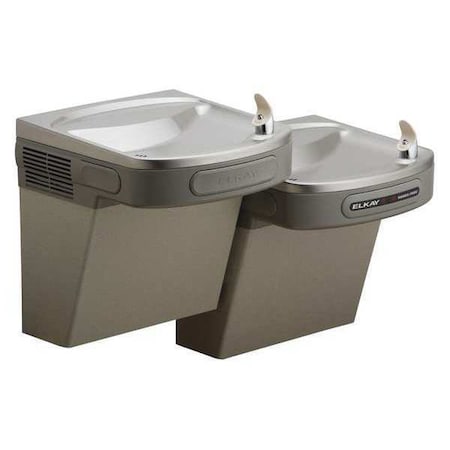 Elkay Wall Mount Water Cooler, 2 Level, 36.75" D, 25.3125" H, 19" W EZOSTL8LC