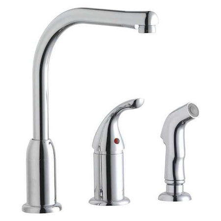 Elkay Single Lever Kitchen Faucet, Remote Lever Handle, 3 Hole Residential / Commercial LK3001CR